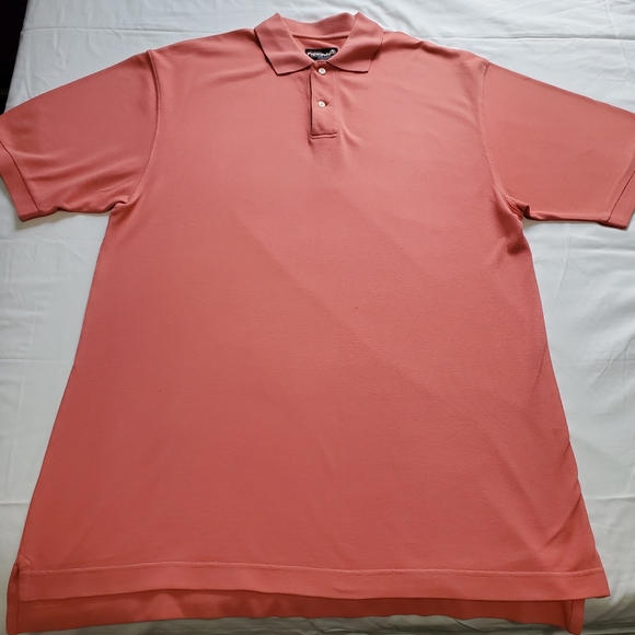 Pique Pink Polo. Color: Pink. Sz: L - Picture 1 of 4